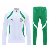 Сборная Сенегала костюм спортивный на длинной молнии бело-зелёный 2025/26