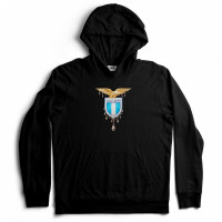 Худи хлопковое футбольного клуба Лацио принт Lazio в стиле жидкий металл Худи хлопковое футбольного клуба Лацио принт Lazio в стиле жидкий металл