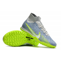 Сороконожки Nike Air Zoom Mercurial Vapor- XV Academy голубые с салатовым